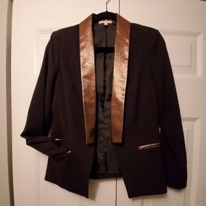 Black Blazer w/Bronze Lapel